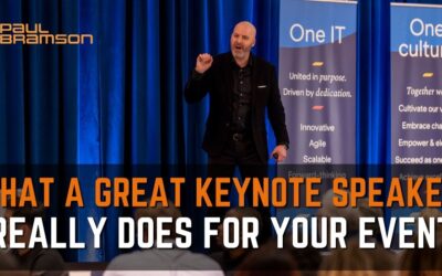 What a Great Keynote Speaker Really Does for Your Event