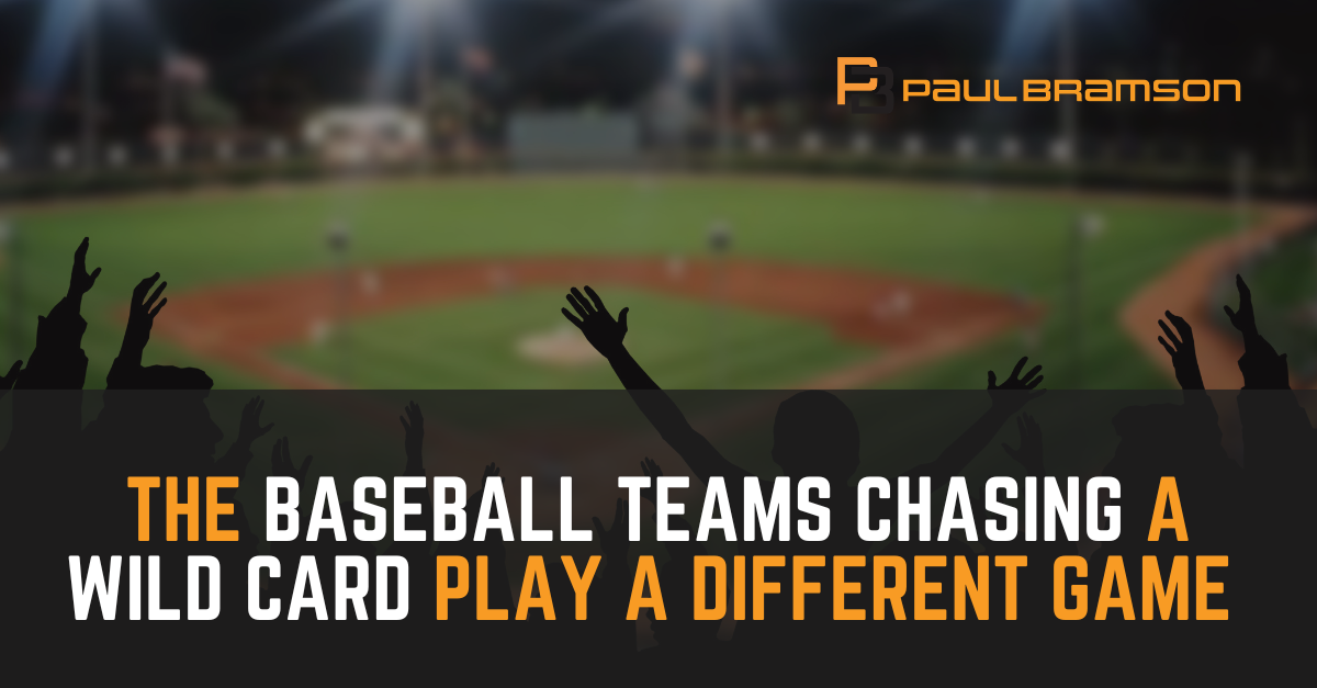 The Baseball Teams Chasing a Wild Card Play a Different Game The Baseball Teams Chasing A Wild Card Play A Different Game